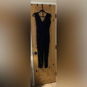 Tocca Midnight Black V-Neck Jumpsuit
